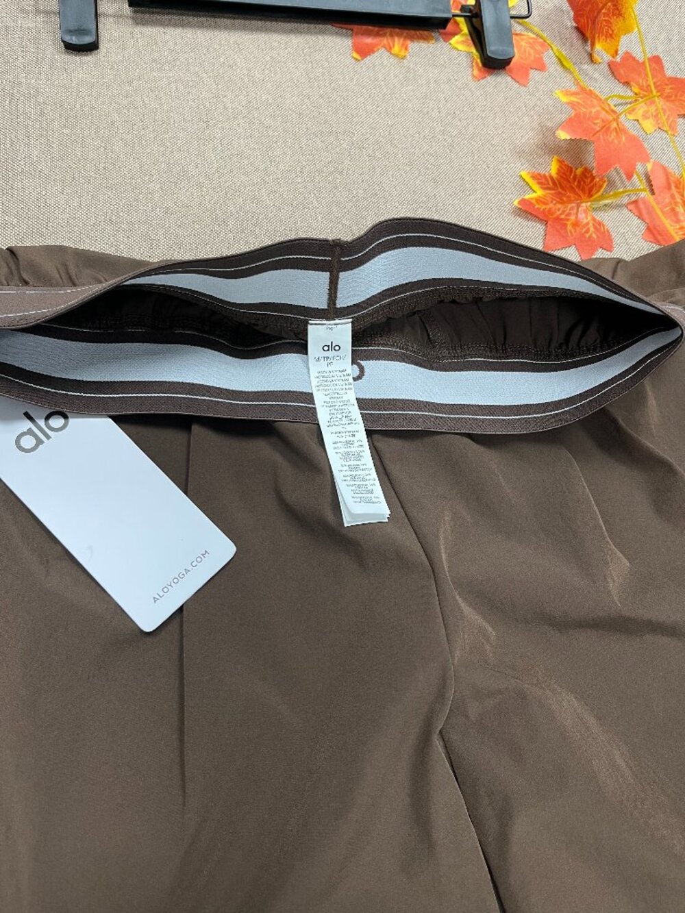 ALO Yoga🧣 Suit Up Trouser Coffee Brown (Regular) Relaxed Fit🥾 - Picture 4 of 8